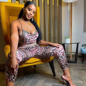 Ameila backless jogger set